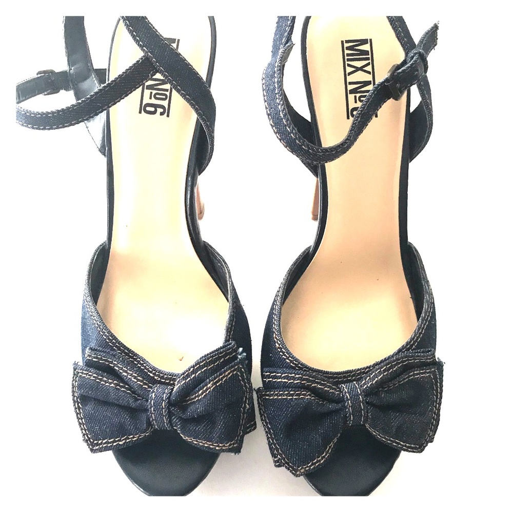 Denim Platform Sandals